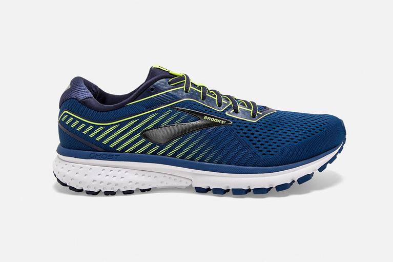 Brooks Ghost 12 Men's Road Running Shoes - Blue (53280-ULSC)